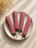 Red Check Keychain
