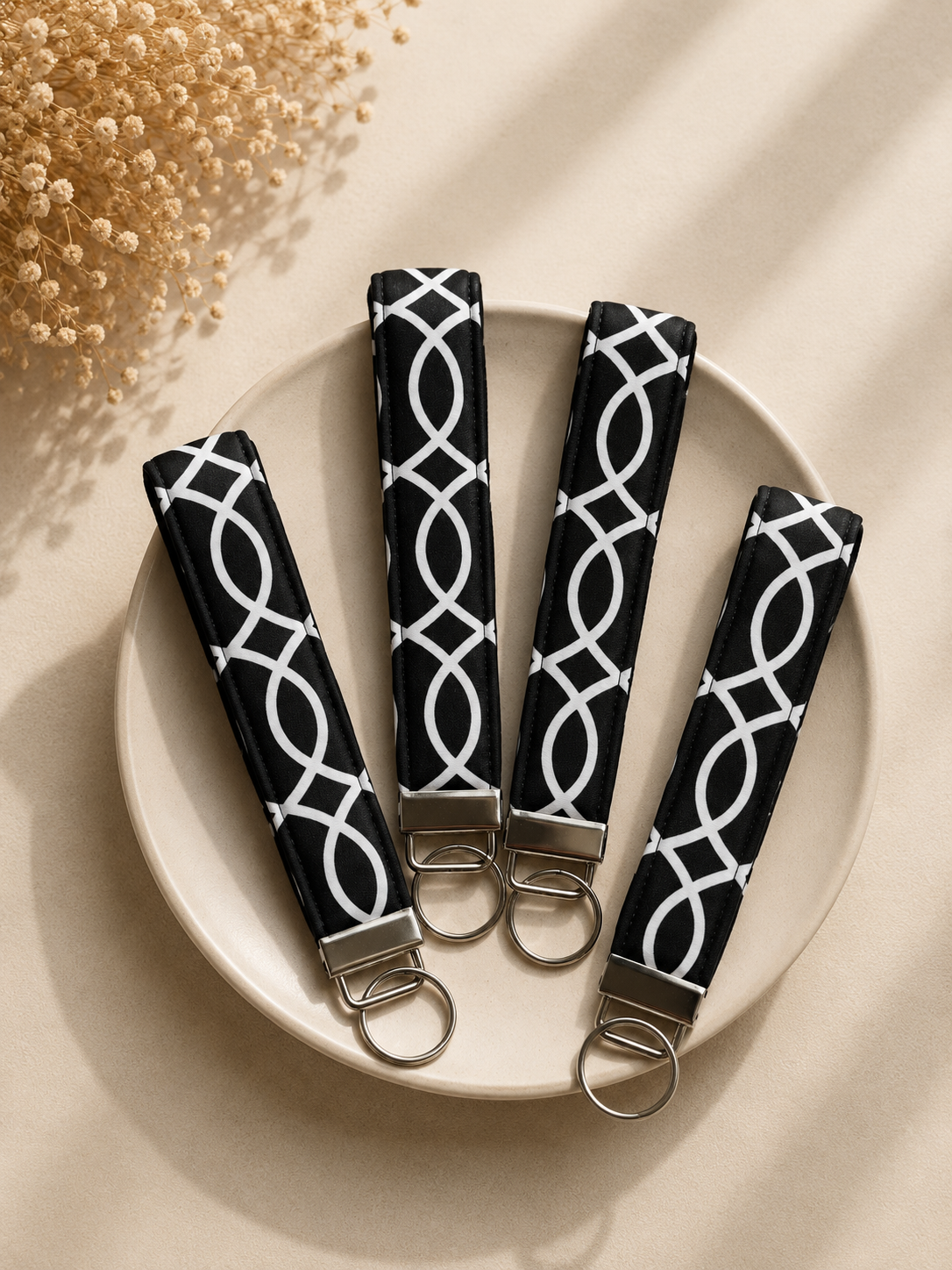 Black & White Keychain