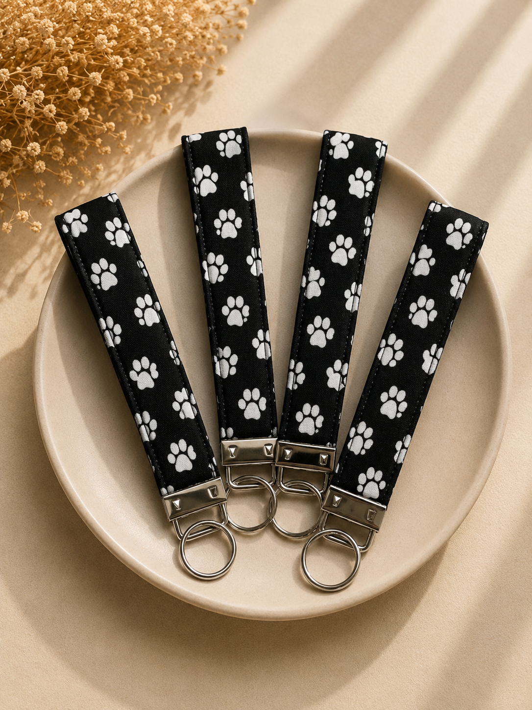 Dog Print Keychain